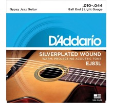 D'Addario EJ83L Gypsy Jazz Комплект струн для акустической гитары, шарики на концах, Light, 10-44