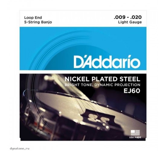 D'Addario EJ60 cтруны для 5-ти струнного банджо