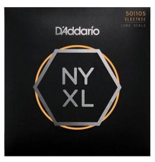 D'Addario NYXL50105 Комплект струн для бас-гитары, Long Scale, Medium, 50-105