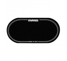 Evans EQPB2 EQ Наклейка на рабочий пластик бас-барабана, овальная, черная, для двойной педали.