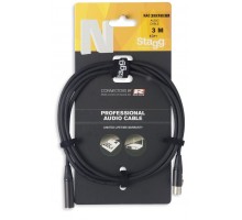 Stagg NAC3MXFMXMR аудио кабель мини XLR - мини XLR, 3 м, черный