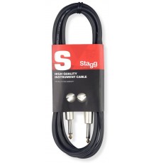 Stagg SGC10DL профессиональный инструментальный кабель (jack-jack). Серия: delux S. Длина: 10 м. Черный