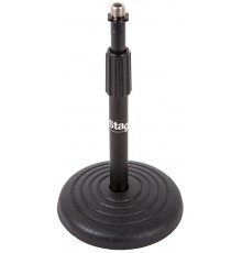 Stagg MIS-1110BK настольная микрофонная стойка на основании, устойчивая