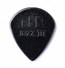 Dunlop Jazz III Медиатор, острый кончик, нейлон, черный
