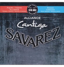 Savarez 510ARJ Alliance Cantiga Комплект струн для классической гитары, смешанное натяж, посеребр