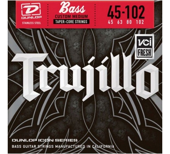Dunlop RTT45102 Stainless Steel Robert Trujillo Icon Series Bass Guitar Strings - 45-102