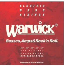 Warwick 42301M струны для 5-струнного баса Red Label 45-135, сталь