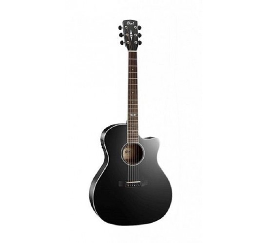 Cort GA5F-BK Grand Regal Series электроакустическая гитара, с вырезом, черная