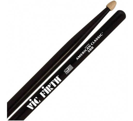 Vic Firth 5BB палочки барабанные 5B, черного цвета