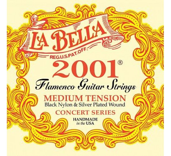 La Bella 2001FM 2001 Flamenco Профессиональные нейлоновые струны для классической гитары.