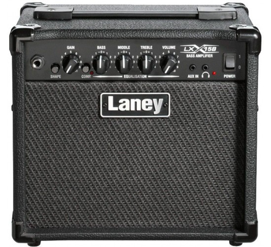 Laney LX15B басовый комбо 15 Вт, 2х5". Цвет черный.