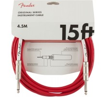 Fender 15 Original Instr. Cable FRD Fiesta Red инструментальный кабель, красный, длина 4.5м