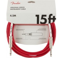 Fender 15 Original Instr. Cable FRD Fiesta Red инструментальный кабель, красный, длина 4.5м