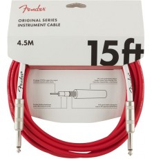 Fender 15 Original Instr. Cable FRD Fiesta Red инструментальный кабель, красный, длина 4.5м