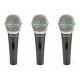 Samson Q6 3 Pack комплект из 3 микрофонов Q6 в кейсе для переноски и хранения