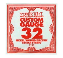 Ernie Ball 1132 струна для электро и акустических гитар. никель, в оплётке, калибр .032