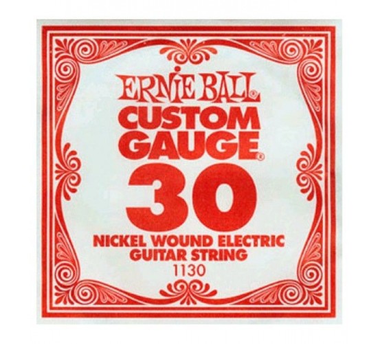 Ernie Ball 1130 струна для электро и акустических гитар. Никель, в оплётке, калибр .030
