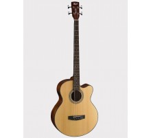 Cort SJB5F-NS Acoustic Bass Series электроакустическая бас-гитара, с вырезом, цвет натуральный