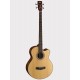 Cort SJB5F-NS Acoustic Bass Series электроакустическая бас-гитара, с вырезом, цвет натуральный
