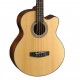 Cort SJB5F-NS Acoustic Bass Series электроакустическая бас-гитара, с вырезом, цвет натуральный