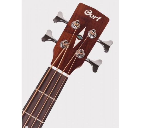Cort SJB5F-NS Acoustic Bass Series электроакустическая бас-гитара, с вырезом, цвет натуральный