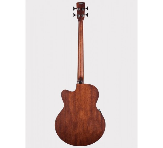 Cort SJB5F-NS Acoustic Bass Series электроакустическая бас-гитара, с вырезом, цвет натуральный