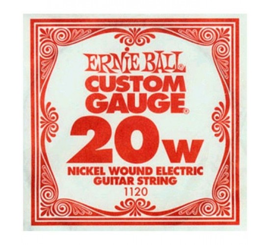 Ernie Ball 1120 струна для электро и акустических гитар. Сталь, калибр .020