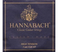 Hannabach 728HTC CARBON Custom Made Комплект струн для класс. гитары, карбон/посеребр, сил.натяж.