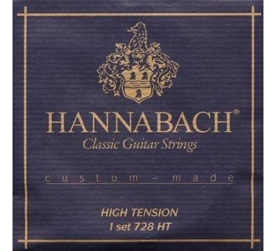 Hannabach 728HTC CARBON Custom Made Комплект струн для класс. гитары, карбон/посеребр, сил.натяж.