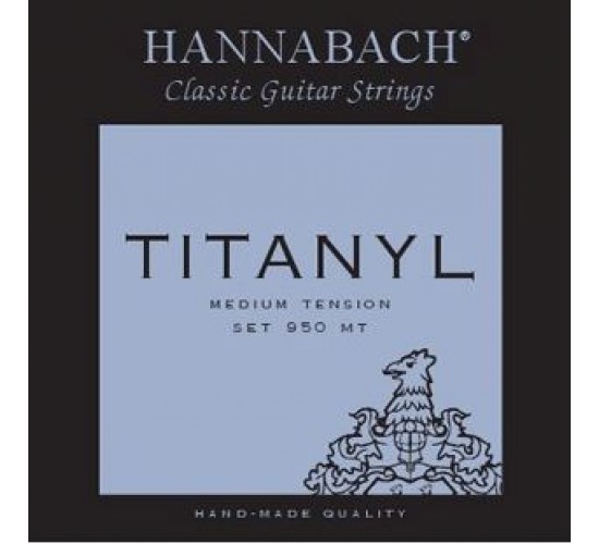 Hannabach 950MT TYTANIL Комплект струн для классической гитары титанил/посеребренные