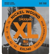 D'Addario EXL140 XL NICKEL WOUND Струны для электрогитары Light Top/Heavy Bottom 10-52