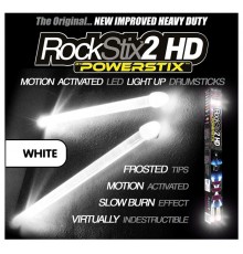 Rockstix 2 HD White светящиеся барабанные палочки, белые
