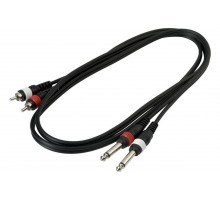 Rockcable RCL20932 D4 шнур 2 х джека - 2 х RCA 1.5 м