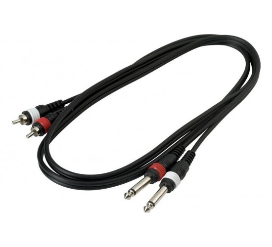 Rockcable RCL20932 D4 шнур 2 х джека - 2 х RCA 1.5 м