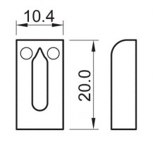 Partsland S3-105-CR седло, хром
