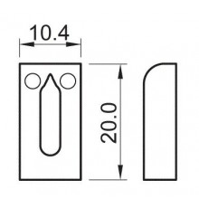 Partsland S3-105-CR седло, хром