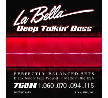 La Bella 760N Комплект струн для бас-гитары с нейлоном 060-115