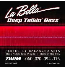 La Bella 760N Комплект струн для бас-гитары с нейлоном 060-115