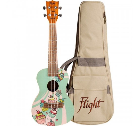 Flight AUC-33 Cupcake укулеле концертная с чехлом