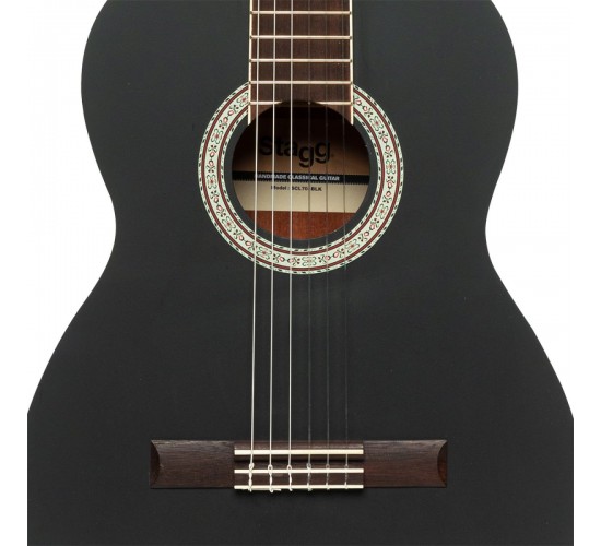 Stagg SCL70-BLK классическая гитара 4/4, цвет черный