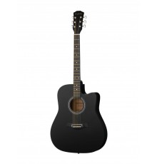 Fante FT-221-BK акустическая гитара 41", с вырезом, черная
