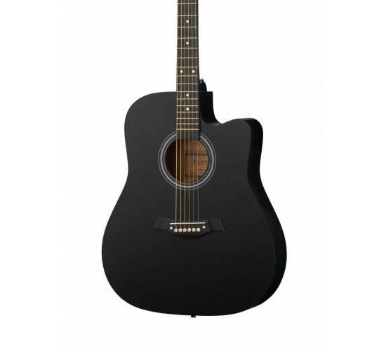 Fante FT-221-BK акустическая гитара 41", с вырезом, черная