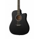 Fante FT-221-BK акустическая гитара 41", с вырезом, черная