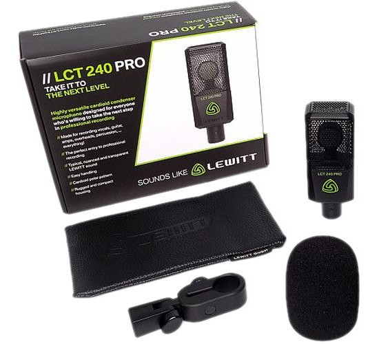 Lewitt LCT 240 PRO Black студийный микрофон с большой диафрагмой