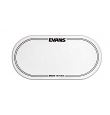Evans EQPC2 Наклейка на рабочий пластик бас-барабана, прозрачная, двойная педаль, овальная