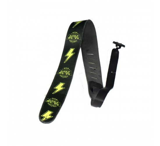 Perri's P25ACDC-1020 AC/DC кожаный ремень 2,5" для гитары, AC/DC