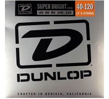 Dunlop DBSBS40120 Super Bright Комплект струн для 5-струнной бас-гитары, нерж.сталь, Light, 40-120