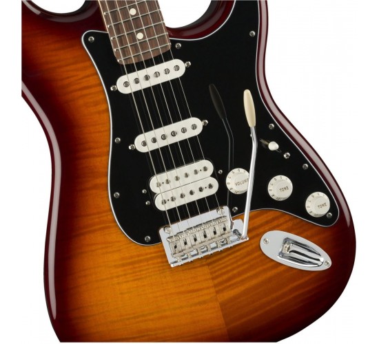Fender Player Stratocaster HSS Plus Top PF Tobacco Sunburst электрогитара, Мексика, выставочный образец