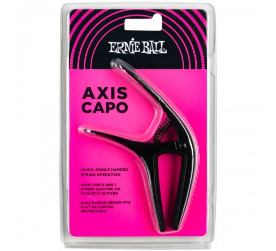 Ernie Ball 9600 Каподастр Axis, универсальный, пружинный, цвет черный