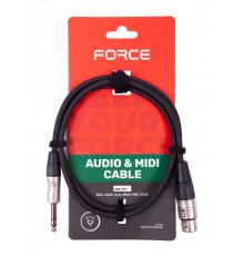 Force FMC-15/1 Профессиональный микрофонный/коммутационный шнур XLR(F) - стерео джек (TRS)